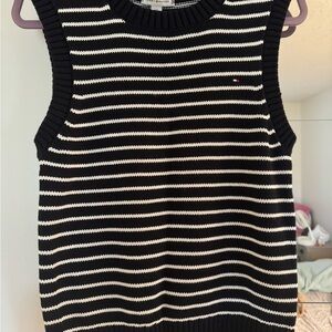 Tommy Hilfiger Black Preppy Knit Sweater